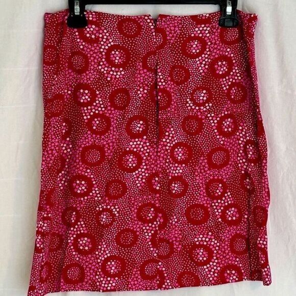 Vintage Esprit Women's Skirt Sz‎ 9/10 Pink & White Bubble Pattern Zip Closure - Picture 2 of 6
